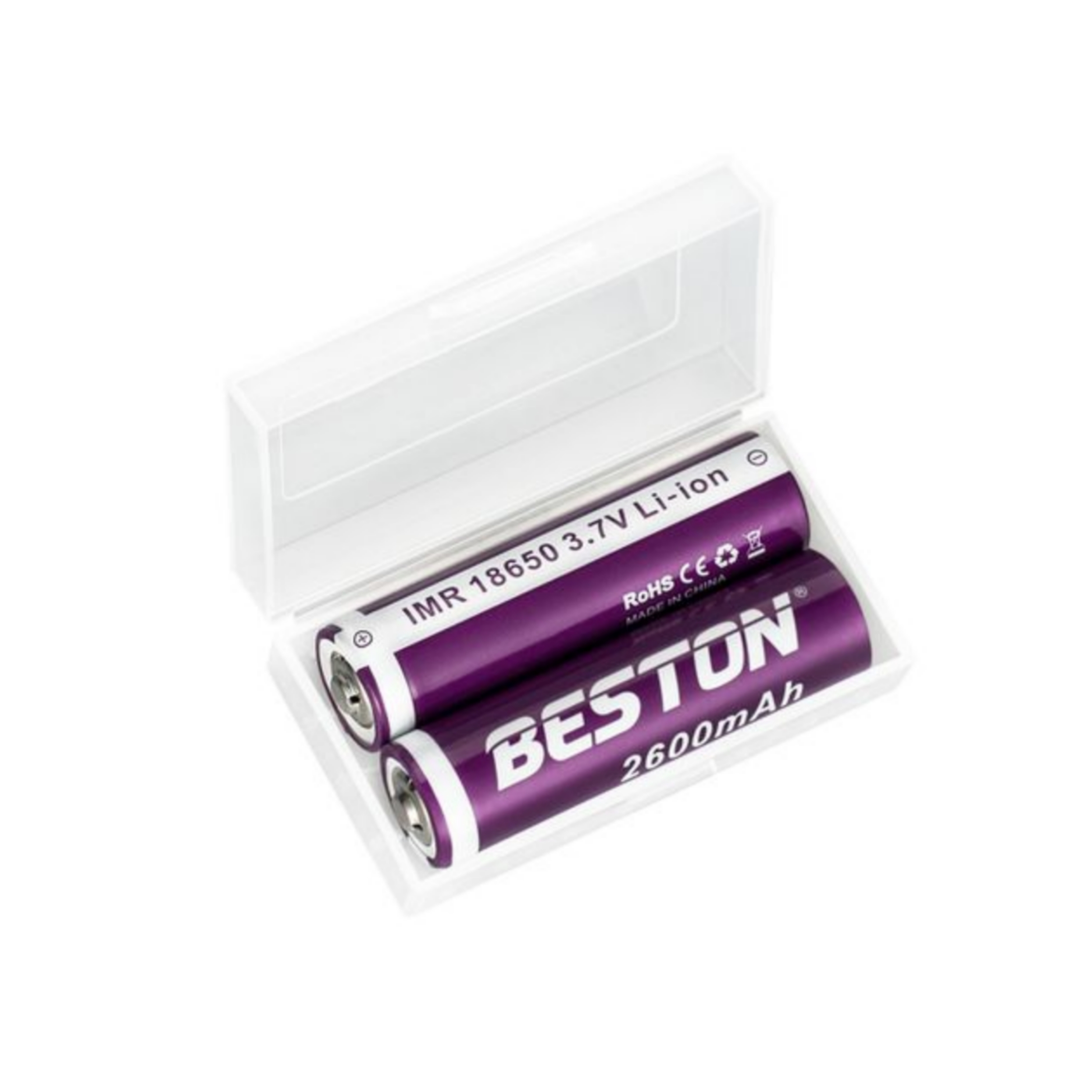picture باتری لیتیوم یون قابل شارژ بستون مدل IMR18650 LI-ION ظرفیت 2600 میلی آمپر ساعت بسته 2 عددی