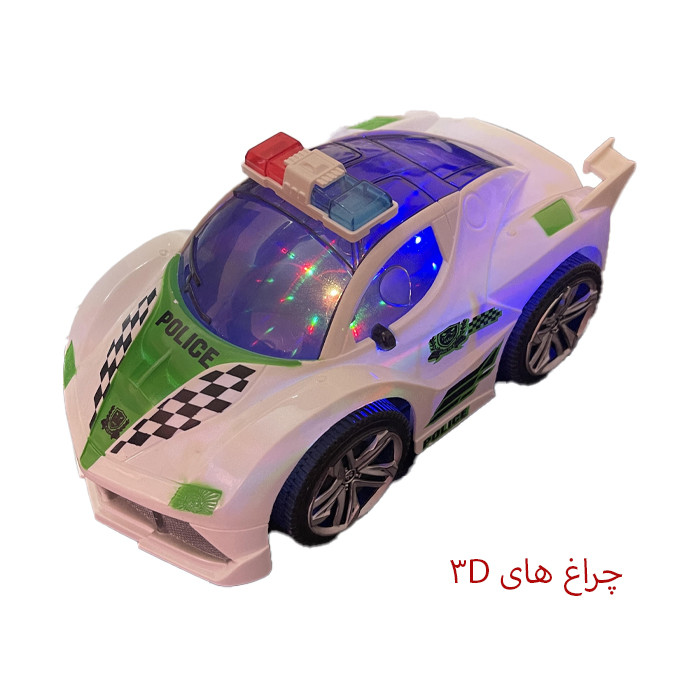 picture ماشین بازی مدل پلیس طرح 3D لایت کد RE210
