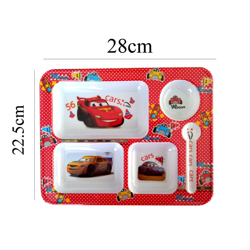 picture ظرف غذای کودک مدل ماشینها کد 56-4