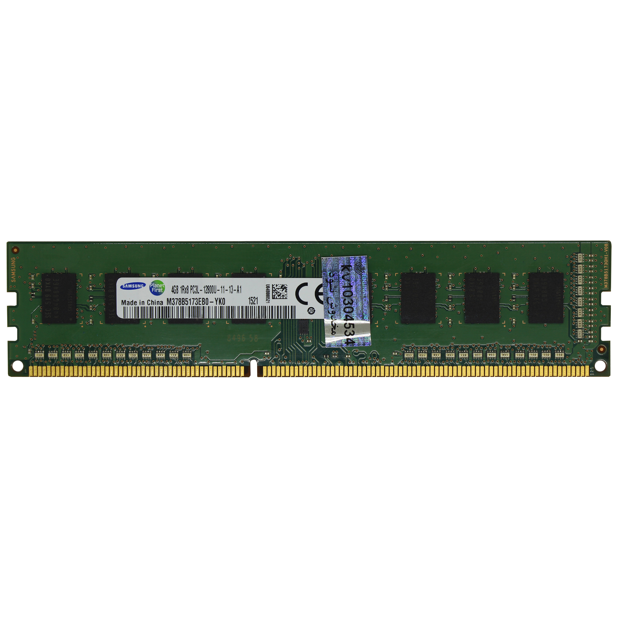 picture رم دسکتاپ DDR3L تک کاناله 1600 مگاهرتز CL11 سامسونگ مدل M378 ظرفیت 4 گیگابایت