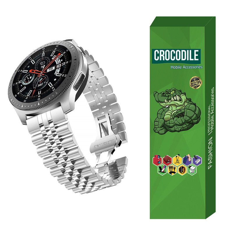 picture بند کروکودیل مدل Cb-5Bead مناسب برای ساعت هوشمند سامسونگ  Galaxy Watch 3 41mm