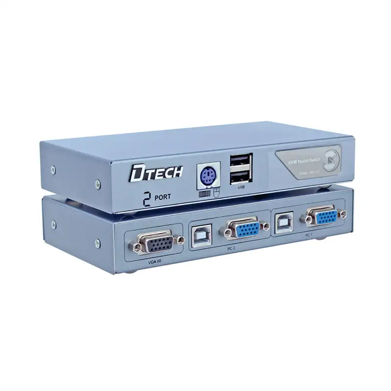 picture سوئیچ KVM دو پورت PS2 و USB دیتک مدل DT-8021
