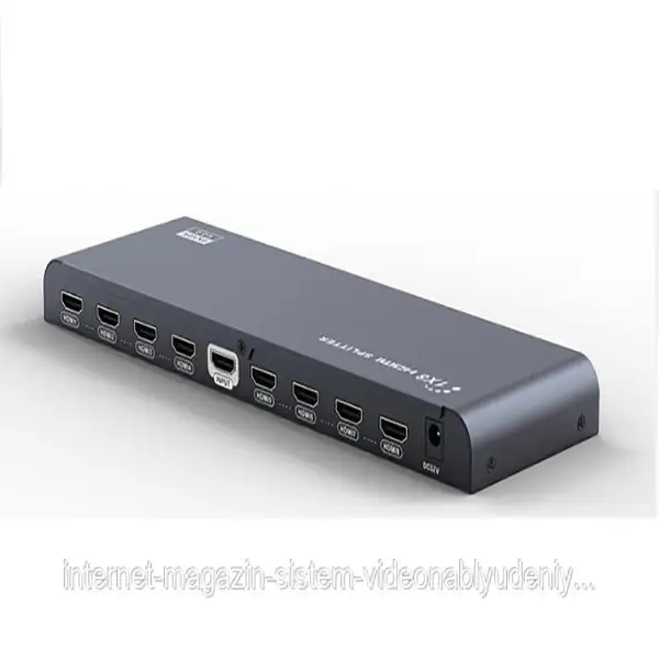 picture اسپلیتر 1 به 8 HDMI لنکنگ مدل Lenkeng HDMI Splitter LKV318HDR-V2.0