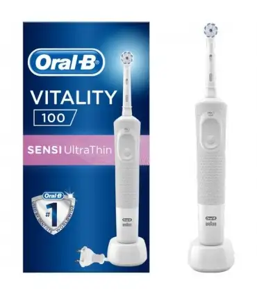 picture مسواک برقی اورال بی با موتور براون برای دندان های حساس Oral-B Sensi Ultrathin Vitality 100D Powered