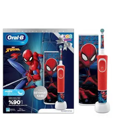 picture مسواک برقی کودکانه اورال بی اسپایدرمن به همراه کیف Oral-B Vitality 100 Spiderman