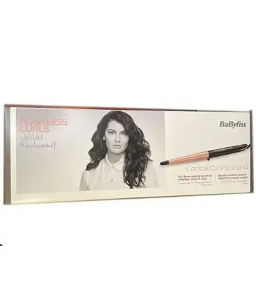 picture فر کننده مو بابیلیس BABYLISS C454 FLAWLESS CURLS CONICAL CURLING WAND