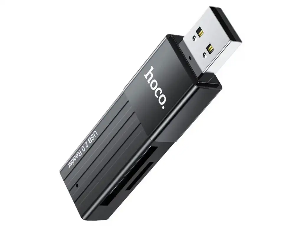 picture کارت خوان هوکو hoco HB20 Mindful 2-in-1 USB2.0 card reader