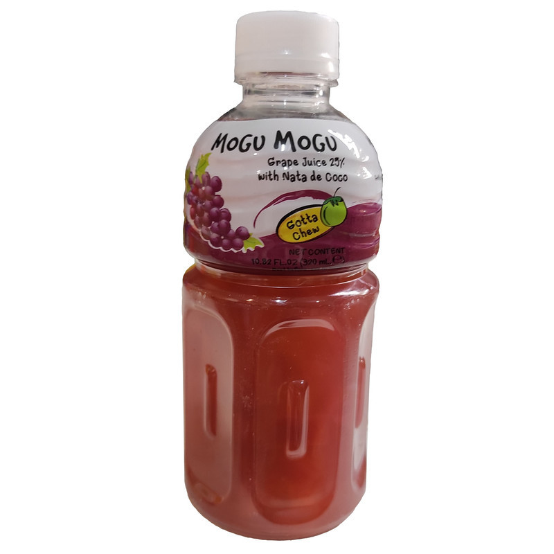 picture نوشیدنی تکه نارگیل با طعم انگور موگو موگو - 320 میلی لیتر بسته 6 عددی