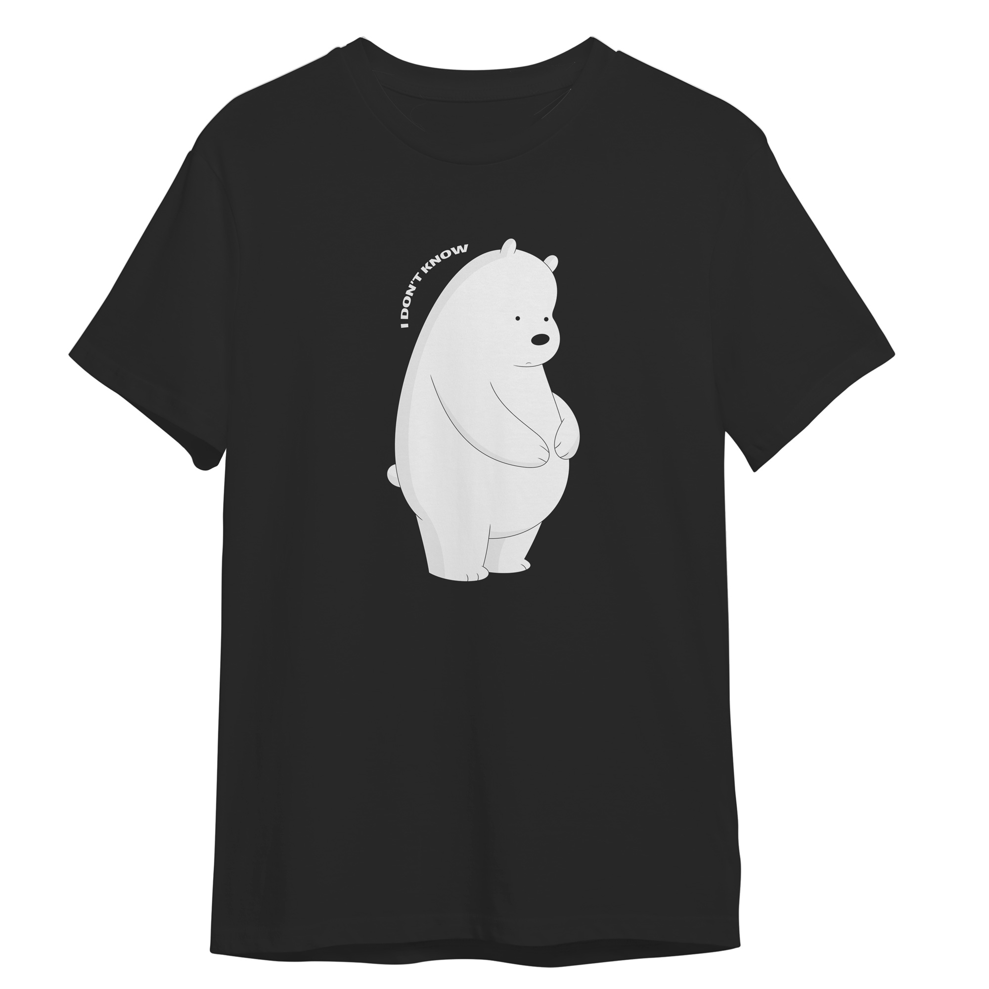 picture تی شرت آستین کوتاه بچگانه مدل خرس بامزه کد 553 رنگ مشکی