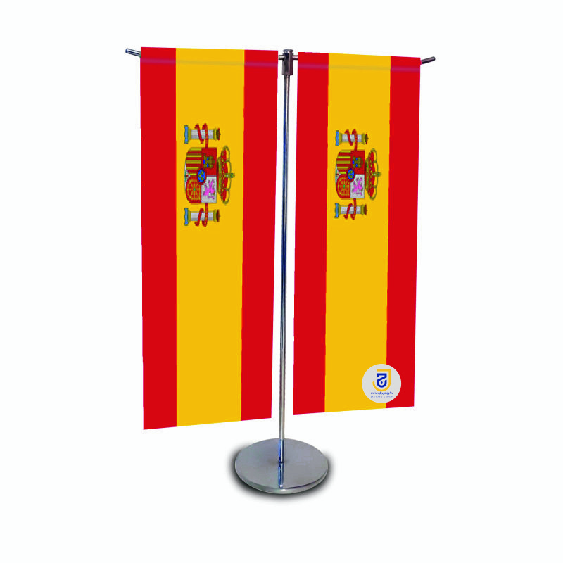 picture پرچم رومیزی جاویدان تندیس پرگاس مدل اسپانیا کد 3