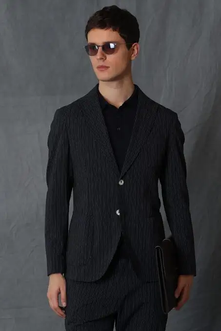 picture کت لوفیان با کد 111140148 4482579 ( Andre Spor Erkek Blazer Ceket Slim Fit Lacivert )