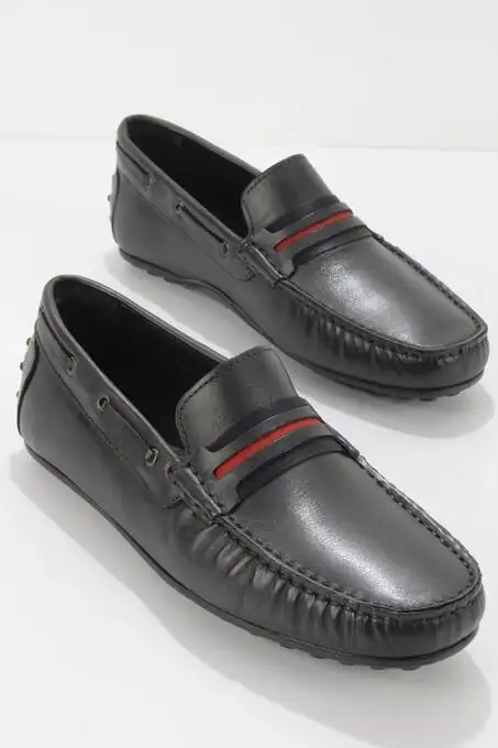 picture کفش کالج بامبی با کد 249914034 ( Siyah Leather Erkek Loafer Ayakkab? E01901900603 )