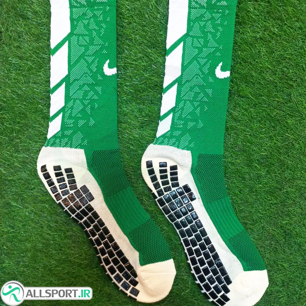 picture جوراب استپ دار نایک Nike Socks Green White