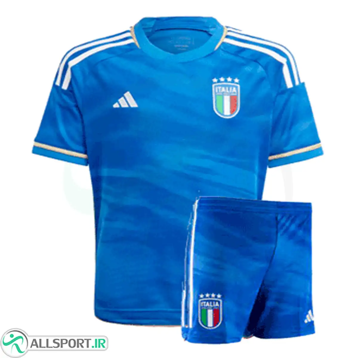 picture پیراهن شورت اول ایتالیا Italy 2023-24 Home Jersey Kit Shirt+Short
