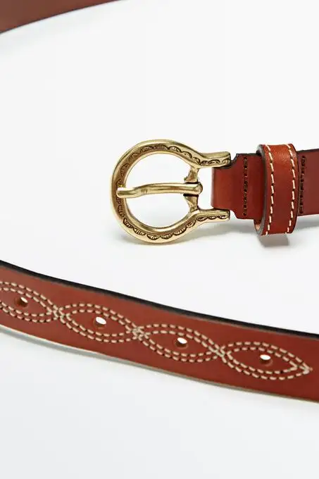 کمربند روزمره ماسیمو دوتی با کد 192235686 ( Dikiş Detaylı Deri Kemer ) 9459467