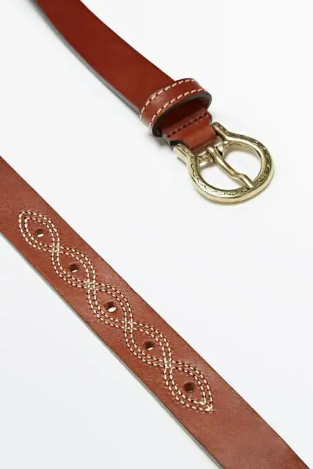 کمربند روزمره ماسیمو دوتی با کد 192235686 ( Dikiş Detaylı Deri Kemer ) 9459468