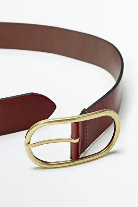 کمربند روزمره ماسیمو دوتی با کد 192910417 ( Oval Tokalı Deri Kemer ) 9459509