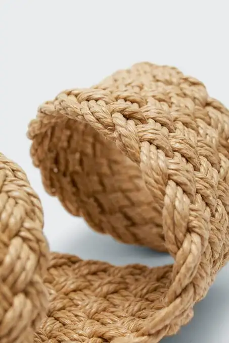 کمربند روزمره استرادیواریوس با کد 00423202 4378919 ( Geni?ş Rafya Kemer ) 9459588