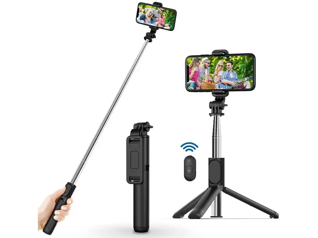 picture مونوپاد و سه پایه شاتردار گوشی موبایل و تبلت ایکس او XO SS-09 Multifunctional Remote Control Selfie Stick
