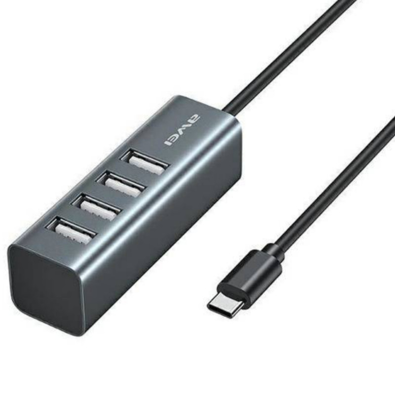 picture هاب 4 پورت USB-C اوی مدل Awei CL-122T