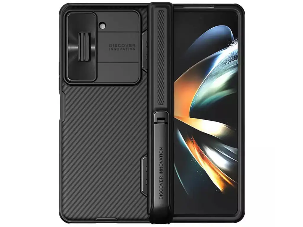 picture قاب محافظ سامسونگ زد فولد 5 نیلکین Nillkin Samsung Galaxy Z Fold 5 CamShield Fold Case Bracket version