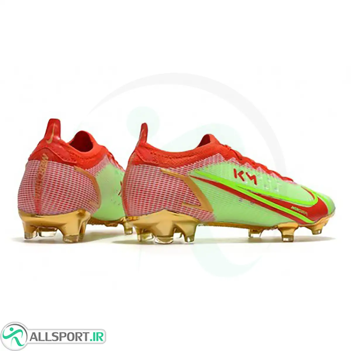 picture کفش فوتبال نایک مرکوریال طرح اصلی Nike Mercurial Vapor 14 Elite FG Green Red Gold