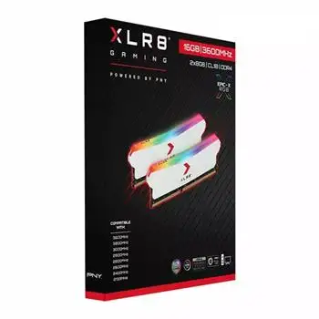 رم پی ان وای XLR8 EPIC-X RGB White 16GB 8GBx2 3600MHz CL18 9686193