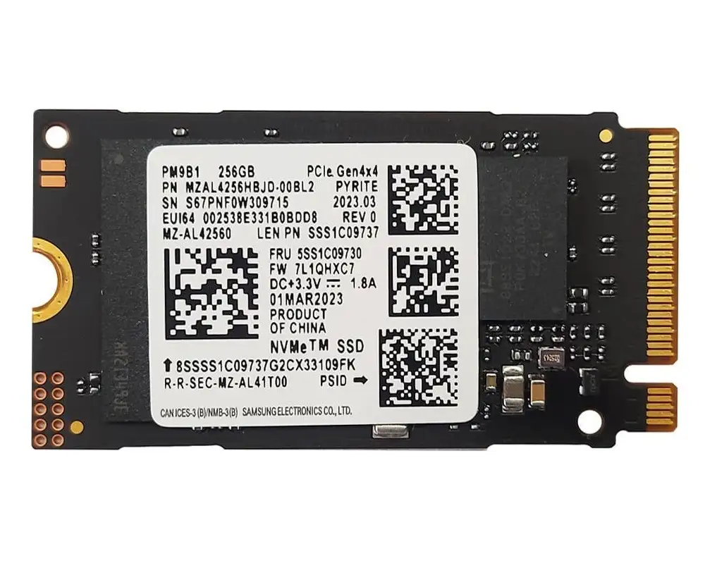 picture حافظه SSD اینترنال سامسونگ مدل PM9B1 NVMe 256GB M.2 2242 ظرفیت 256 گیگابایت